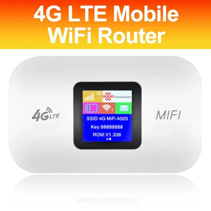 Enrutador LTE 4G, módem portátil inalámbrico Wifi, minipunto de acceso para exteriores, MiFi de bolsillo, 150 Mbps, ranura para tarjeta SIM, repetidor, 3000 mAh