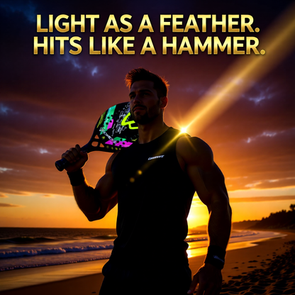 CAMEWIN 3K Carbon Beach Tennis Racket – Lightweight Power & Control for European Players