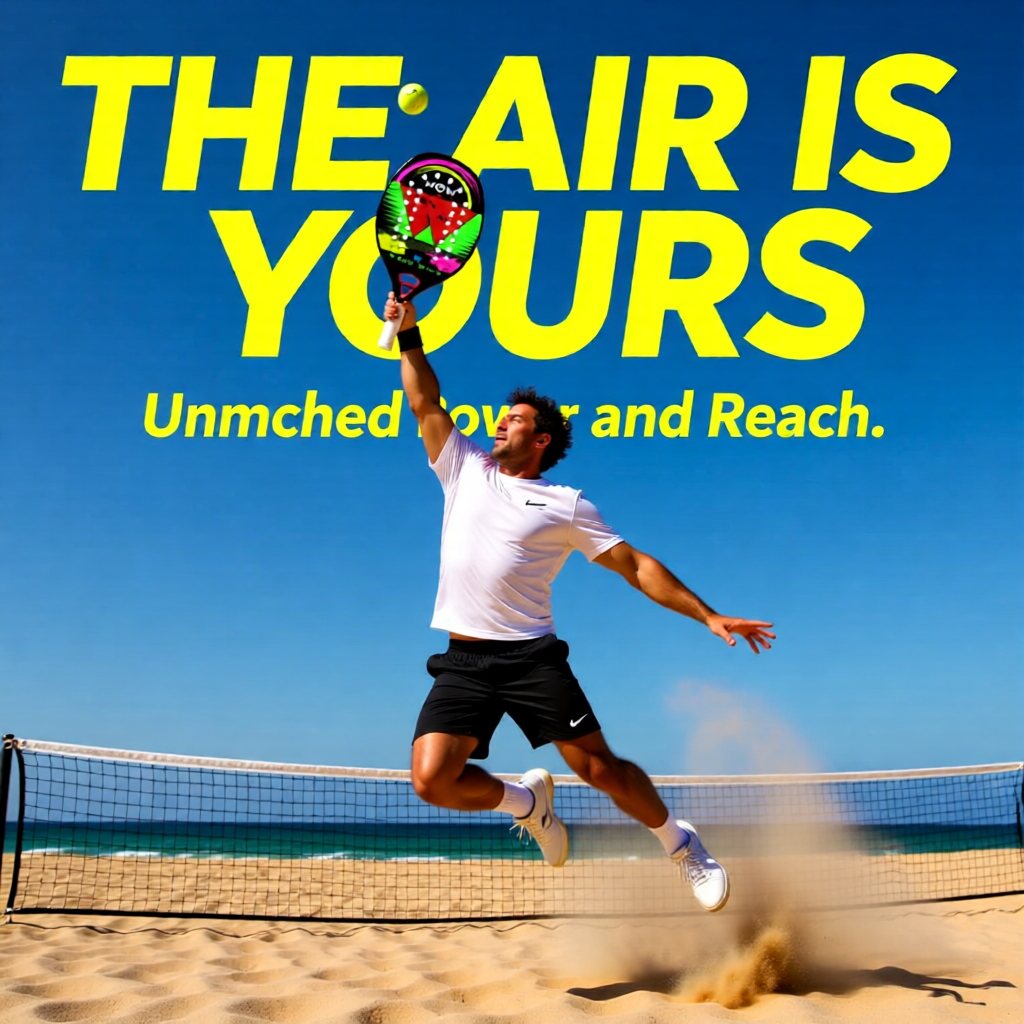 WEDO WEGO 3K/12K Kevlar Carbon Fiber Beach Tennis Racket –