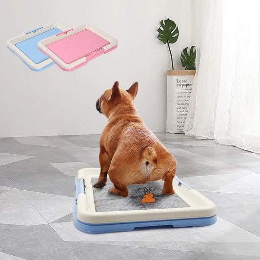 Inodoro portátil de entrenamiento para perros: arenero de interior para perros pequeños y gatos, fácil de limpiar.