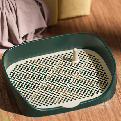 Baño portátil para perros de interior: bandeja de entrenamiento antisalpicaduras para cachorros y perros pequeños