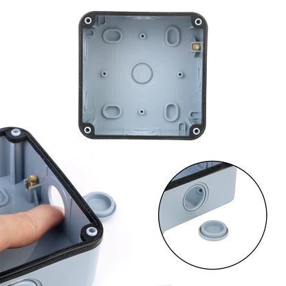 Enchufe de pared doble UE impermeable para exteriores: toma de corriente de 16 A con interruptor y USB-C