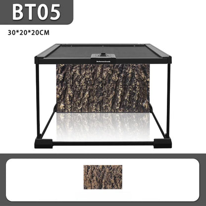 Terrario de vidrio ecológico Rainforest: ideal para lagartijas, ranas, cangrejos y arañas