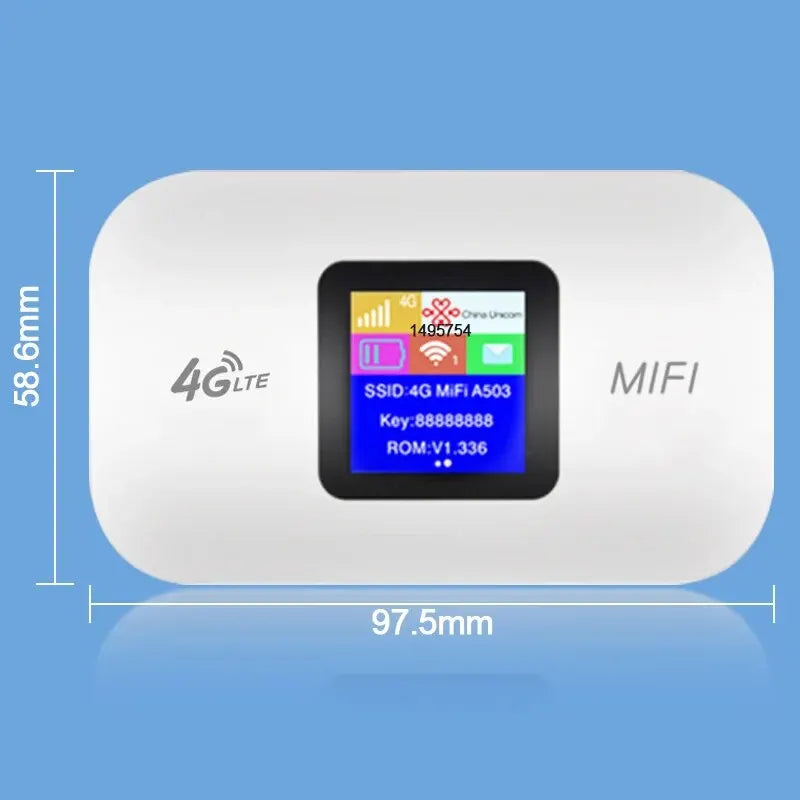 Enrutador LTE 4G, módem portátil inalámbrico Wifi, minipunto de acceso para exteriores, MiFi de bolsillo, 150 Mbps, ranura para tarjeta SIM, repetidor, 3000 mAh