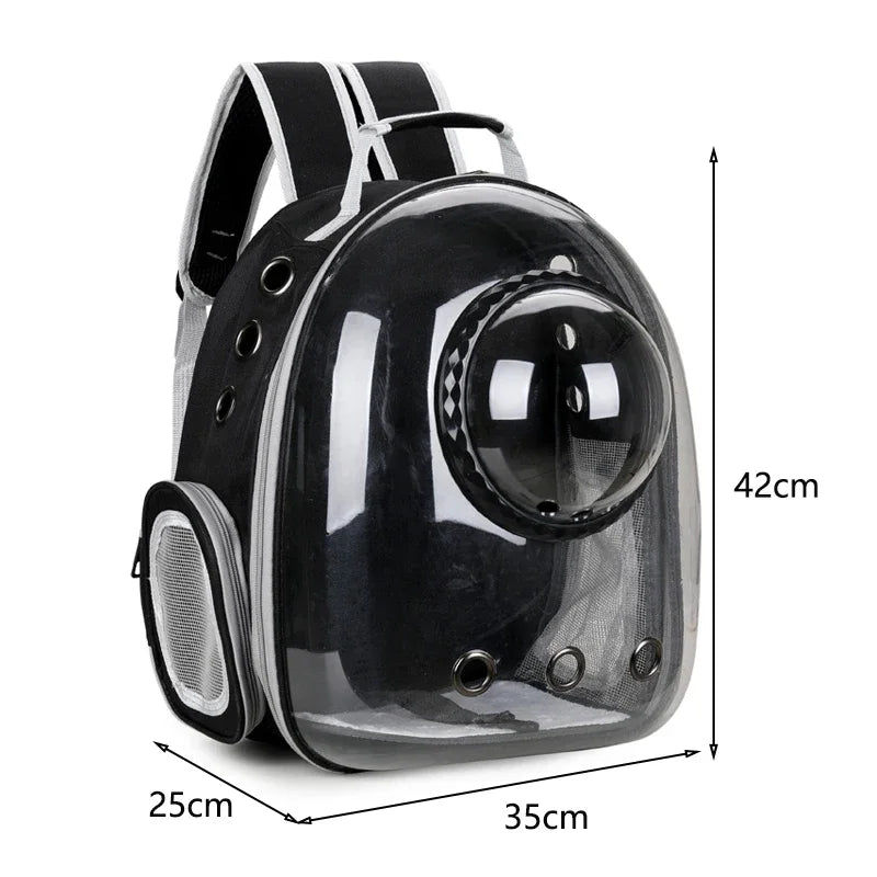 Bolsa de transporte para mascotas, gatos, mochilas espaciales para mascotas, mochila transparente, portátil y transpirable, bolsa de transporte para cachorros y perros, bolsas de cápsula espacial