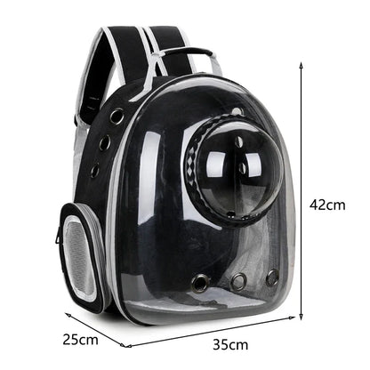 Bolsa de transporte para mascotas, gatos, mochilas espaciales para mascotas, mochila transparente, portátil y transpirable, bolsa de transporte para cachorros y perros, bolsas de cápsula espacial