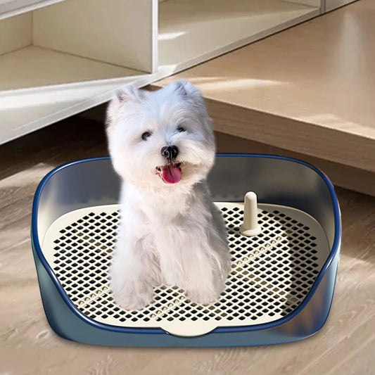 Baño portátil para perros de interior: bandeja de entrenamiento antisalpicaduras para cachorros y perros pequeños