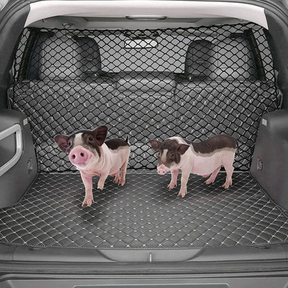 Red de seguridad para maletero de coche para perros: malla de seguridad para asientos traseros y carga, ajuste universal, fácil instalación