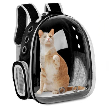 Bolsa de transporte para mascotas, gatos, mochilas espaciales para mascotas, mochila transparente, portátil y transpirable, bolsa de transporte para cachorros y perros, bolsas de cápsula espacial