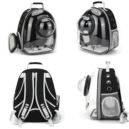 Bolsa de transporte para mascotas, gatos, mochilas espaciales para mascotas, mochila transparente, portátil y transpirable, bolsa de transporte para cachorros y perros, bolsas de cápsula espacial