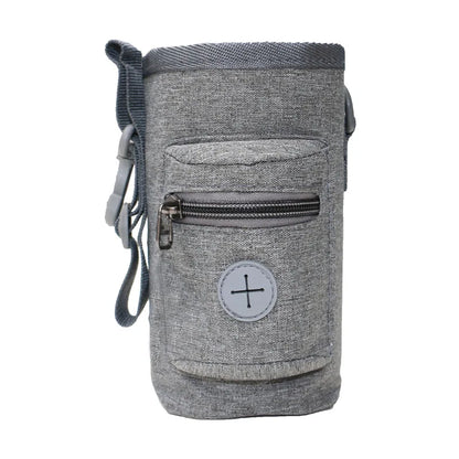 Bolsa portátil de premios para perros: bolsa de golosinas para exteriores con clip y cordón.