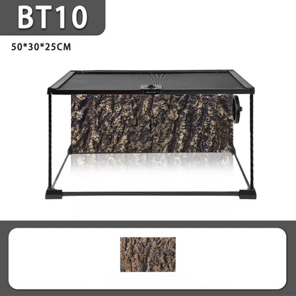 Terrario de vidrio ecológico Rainforest: ideal para lagartijas, ranas, cangrejos y arañas
