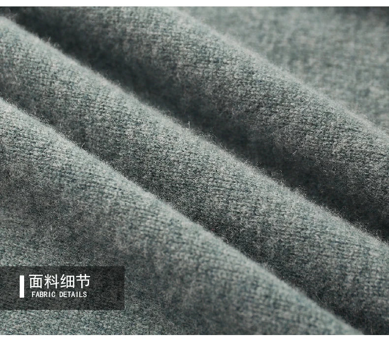 Suéter de lana y cachemir para hombre – Elegante prenda de punto con cuello vuelto para otoño e invierno | Colección Rarely Premium