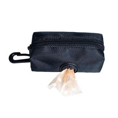 Dispensador portátil de bolsas para excrementos de perro con clip: soporte para bolsas de basura para paseos y viajes al aire libre.