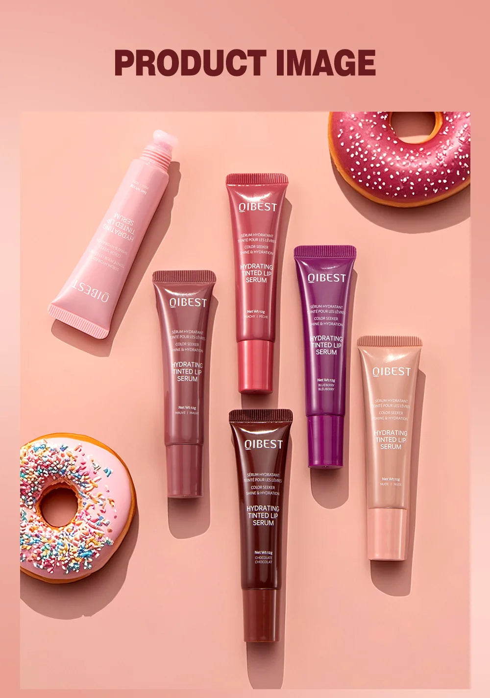 QIBEST Crystal Lip Balm | Moisturizing Jelly Lip Gloss | Long-Lasting Hydrating Lip Oil