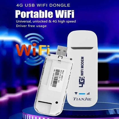 Enrutador USB WiFi 4G LTE TIANJIE: módem inalámbrico de 150 Mbps con chipset Qualcomm CAT4