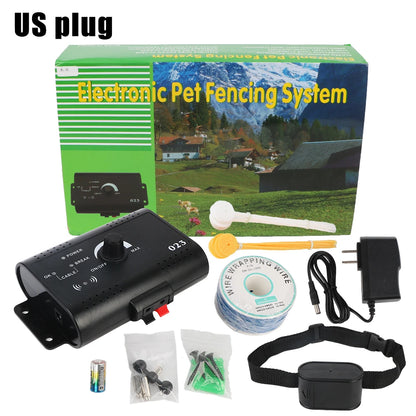Sistema de cerca electrónica impermeable para mascotas, collar de entrenamiento para perros, cerca eléctrica para perros, accesorios para mascotas, collar con descarga acústica