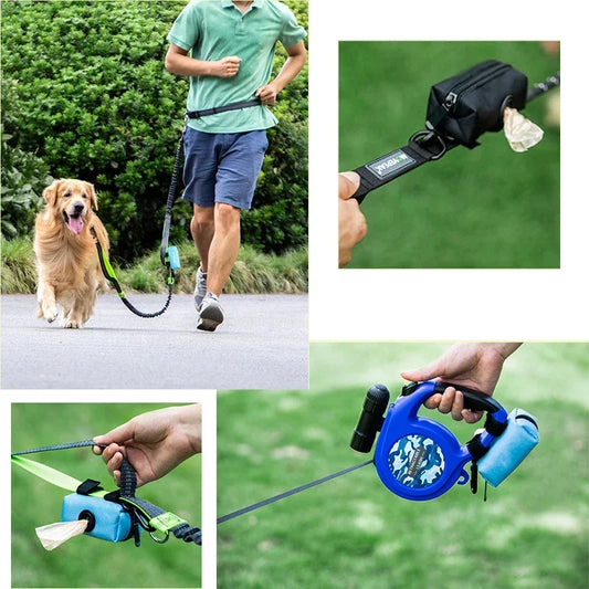 Dispensador portátil de bolsas para excrementos de perro con clip: soporte para bolsas de basura para paseos y viajes al aire libre.