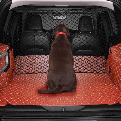Red de seguridad para maletero de coche para perros: malla de seguridad para asientos traseros y carga, ajuste universal, fácil instalación
